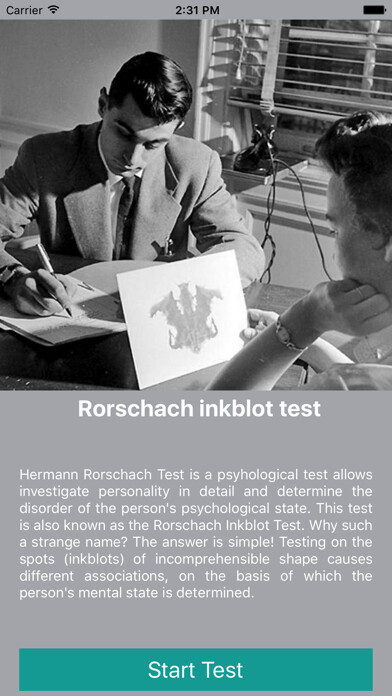 Emulate iPhone app Inkblot Rorschach Test using MyAndroid