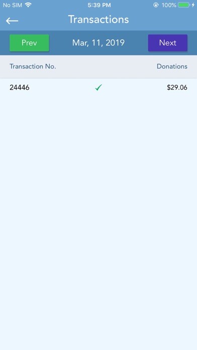 Emulate iPhone app In-Kind Pro Donor using MyAndroid