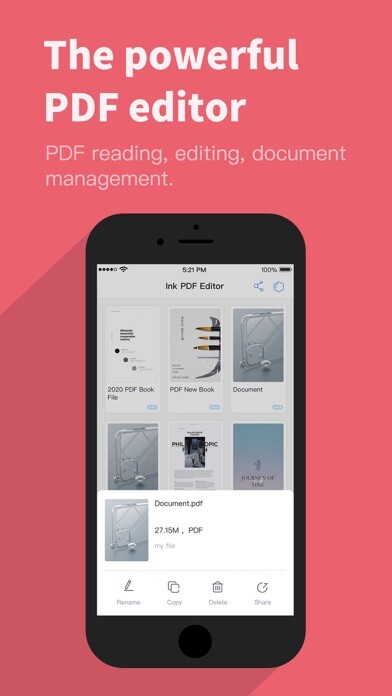 Emulate iPhone app Ink PDF Editor using MyAndroid