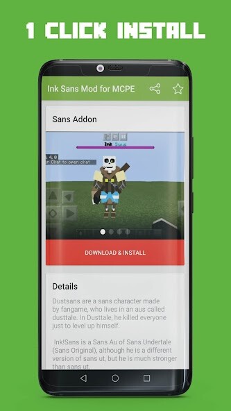 Run android online APK Ink Sans Mod for MCPE from MyAndroid or emulate Ink Sans Mod for MCPE using MyAndroid