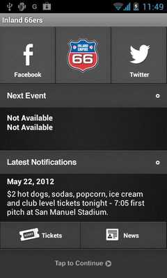 Emulate Android APK Inland Empire 66ers