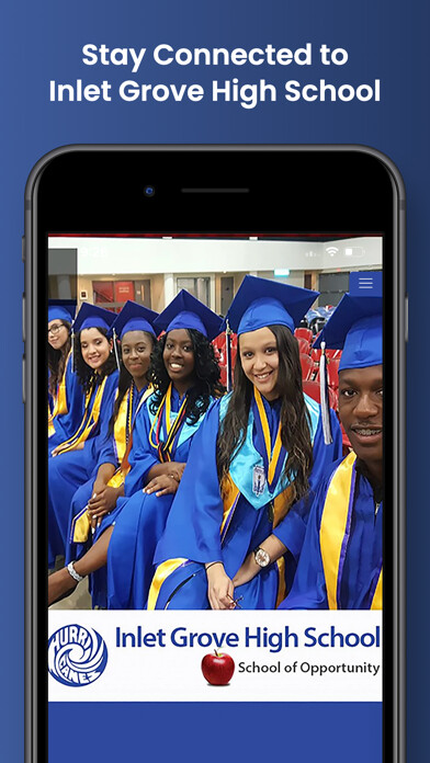 Emulate iPhone app Inlet Grove High School using MyAndroid