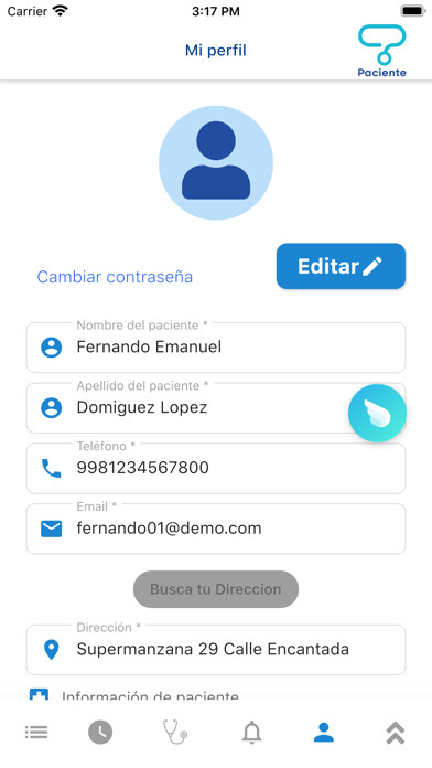 Emulate iPhone app Inlife Doctor Video (Paciente) using MyAndroid