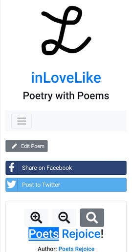 Run android online APK inLoveLike - Poetry with Poems from MyAndroid or emulate inLoveLike - Poetry with Poems using MyAndroid