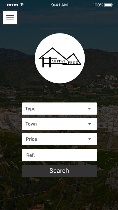Emulate iPhone app Inmobiliaria Habitat Pego using MyAndroid Emulate iPhone app Inmobiliaria Habitat Pego using MyAndroid