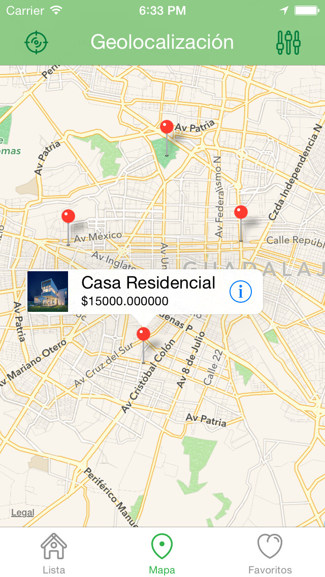 Emulate iPhone app Inmobiliaria using MyAndroid Emulate iPhone app Inmobiliaria using MyAndroid