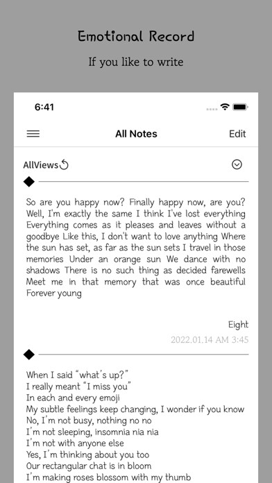 Emulate iPhone app InnerLog - Analog Diary using MyAndroid Emulate iPhone app InnerLog - Analog Diary using MyAndroid