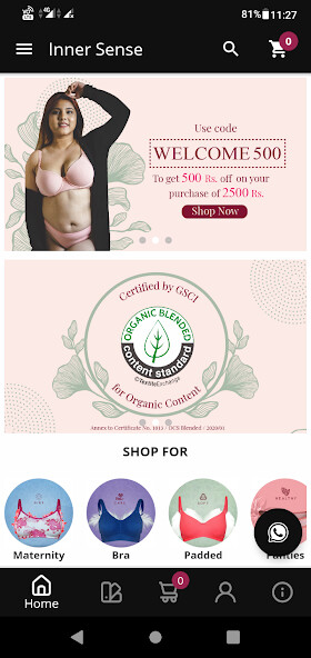 Run android online APK Inner Sense- Shop Healthy Organic Lingerie Online from MyAndroid or emulate Inner Sense- Shop Healthy Organic Lingerie Online using MyAndroid