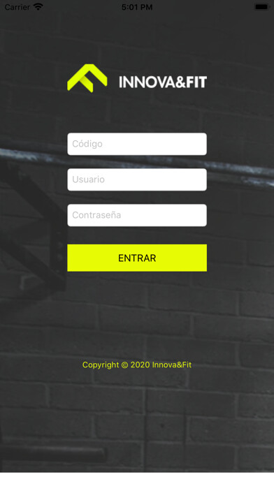 Emulate iPhone app INNOVA GymFit using MyAndroid