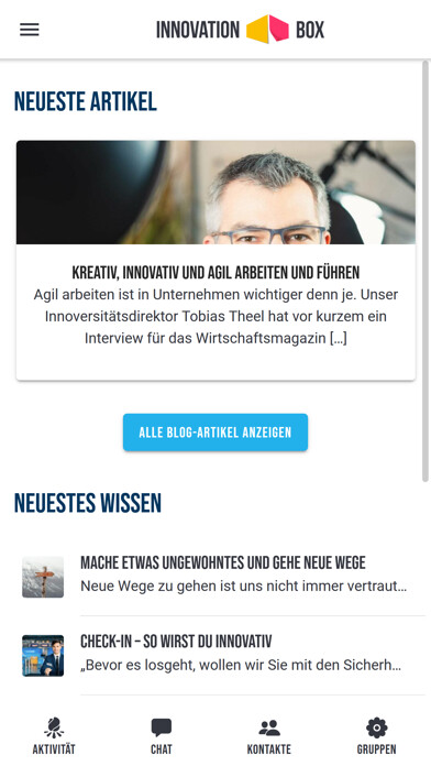 Emulate iPhone app Innovation Box by Innoversität using MyAndroid Emulate iPhone app Innovation Box by Innoversität using MyAndroid