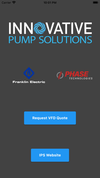 Emulate iPhone app Innovative Pump Solutions using MyAndroid