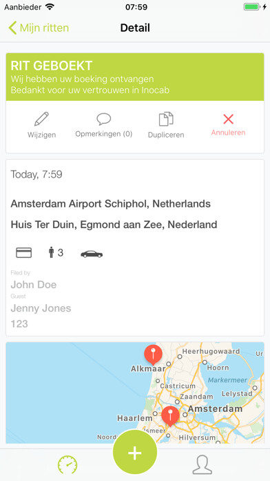 Emulate iPhone app Inocab Booking using MyAndroid