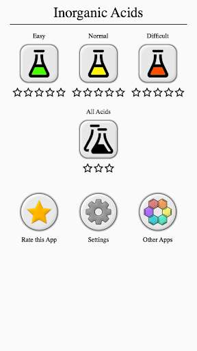Run android online APK Inorganic Acids, Ions and Salts - Chemistry Quiz from MyAndroid or emulate Inorganic Acids, Ions and Salts - Chemistry Quiz using MyAndroid