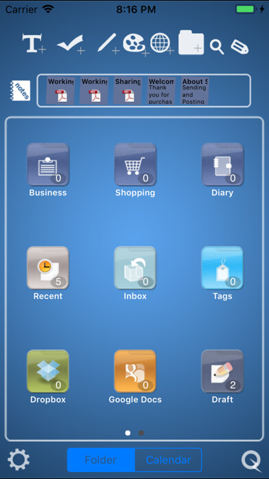 Emulate iPhone app iNoteBox using MyAndroid