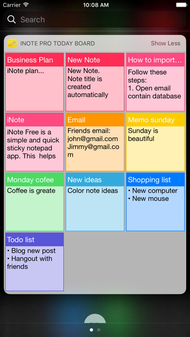 Emulate iPhone app iNote Pro - Sticky Color Note using MyAndroid Emulate iPhone app iNote Pro - Sticky Color Note using MyAndroid