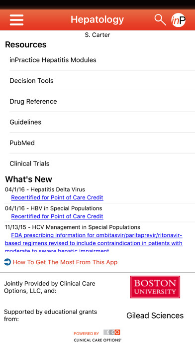 Emulate iPhone app inPractice® Hepatology using MyAndroid Emulate iPhone app inPractice® Hepatology using MyAndroid