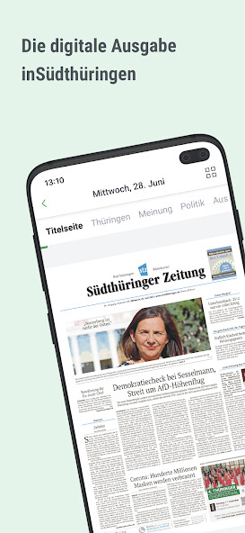Emulate iPhone app inSüdthüringen.de E-Paper using MyAndroid Emulate iPhone app inSüdthüringen.de E-Paper using MyAndroid