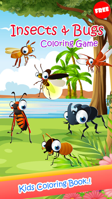 Emulate iPhone app Insects & Bugs Coloring Book Painting Pages Games using MyAndroid Emulate iPhone app Insects & Bugs Coloring Book Painting Pages Games using MyAndroid