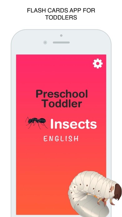 Emulate iPhone app Insects Flashcard for babies and preschool using MyAndroid