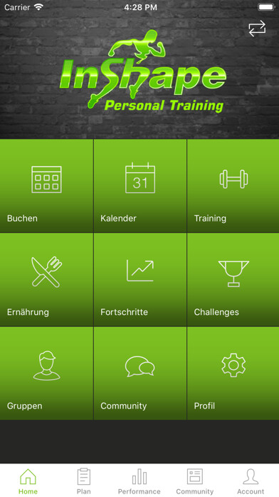 Emulate iPhone app InShape Personal Training using MyAndroid Emulate iPhone app InShape Personal Training using MyAndroid