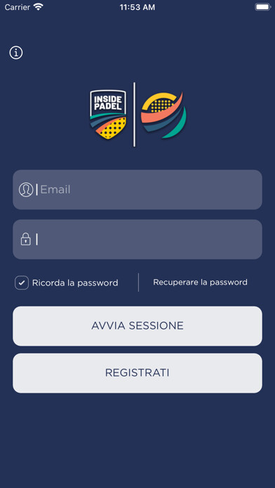 Emulate iPhone app Inside Padel Club using MyAndroid