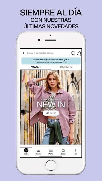 Emulate iPhone app Inside Shops - Moda urbana using MyAndroid