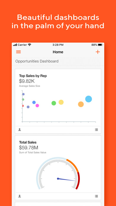 Emulate iPhone app Insightly CRM using MyAndroid