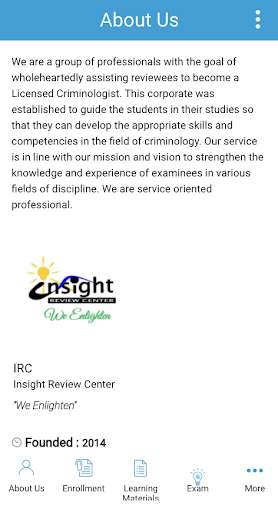 Run android online APK Insight Review Center from MyAndroid or emulate Insight Review Center using MyAndroid