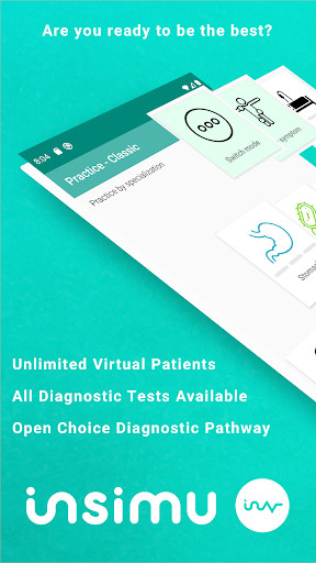 Run android online APK InSimu Patient - Diagnose Virtual Clinical Cases from MyAndroid or emulate InSimu Patient - Diagnose Virtual Clinical Cases using MyAndroid