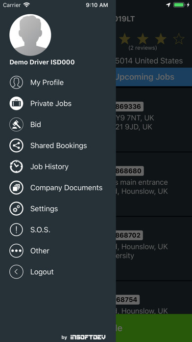 Emulate Android APK INSOFTDEV SmartCar Driver