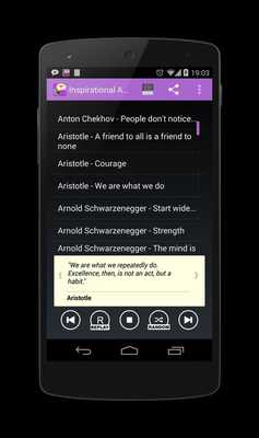 Emulate Android APK Inspirational Audio QuotesDEMO