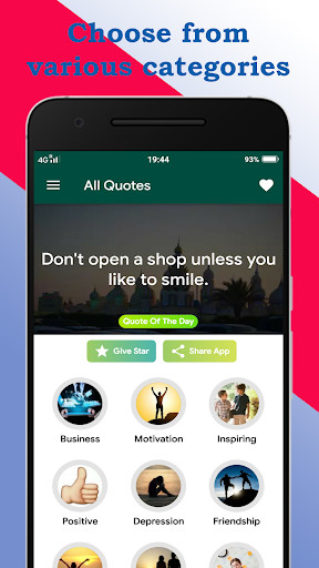 Run android online APK Inspirational Positive Quotes Daily from MyAndroid or emulate Inspirational Positive Quotes Daily using MyAndroid