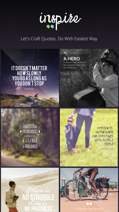 Emulate iPhone app Inspire: Quotes Generator using MyAndroid Emulate iPhone app Inspire: Quotes Generator using MyAndroid