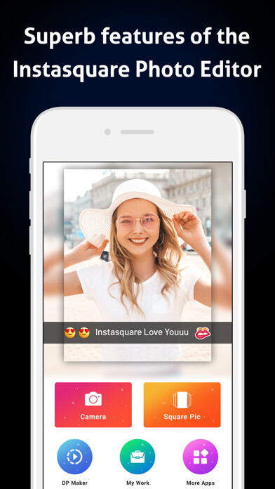 Emulate iPhone app InSquare : DP Maker For Social using MyAndroid