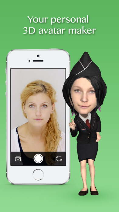 Emulate iPhone app Insta3D - create your own 3D avatar using MyAndroid