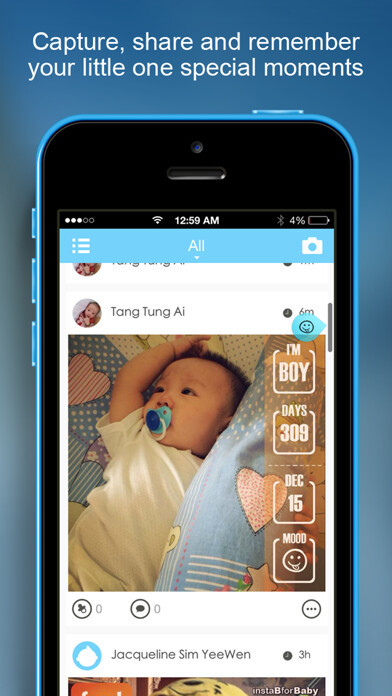 Emulate iPhone app InstaB For Baby - Beautiful way to share baby’s milestones, growth and advice using MyAndroid Emulate iPhone app InstaB For Baby - Beautiful way to share baby’s milestones, growth and advice using MyAndroid