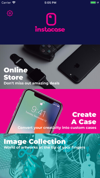 Emulate iPhone app Instacase - online store using MyAndroid Emulate iPhone app Instacase - online store using MyAndroid