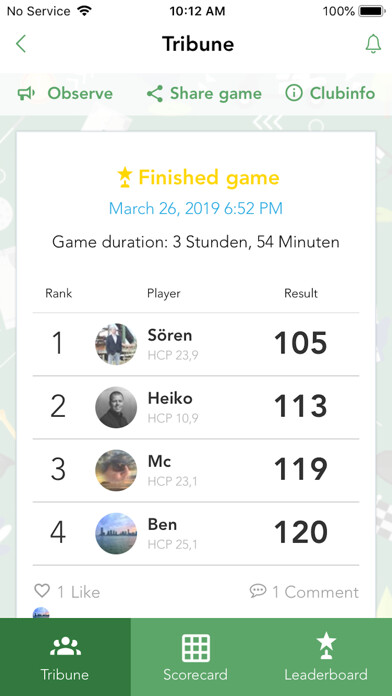 Emulate iPhone app Instagolf - social golf app using MyAndroid Emulate iPhone app Instagolf - social golf app using MyAndroid