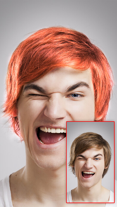 Emulate iPhone app InstaHairColor2 using MyAndroid