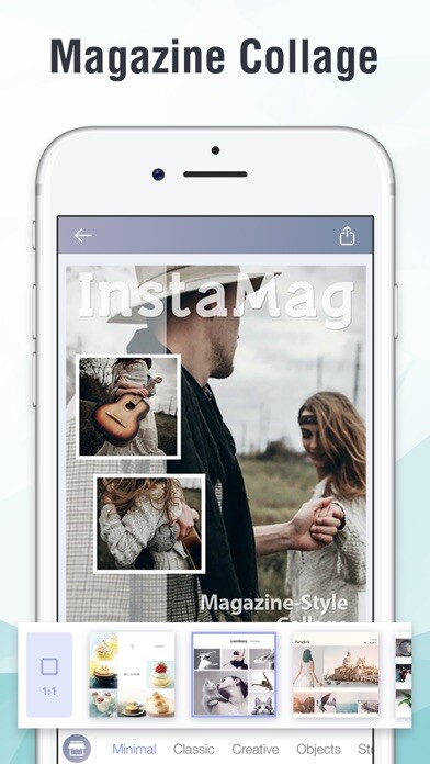 Emulate iPhone app InstaMag - Photo Collage Maker using MyAndroid Emulate iPhone app InstaMag - Photo Collage Maker using MyAndroid
