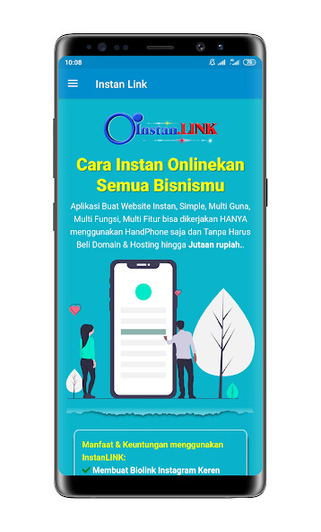 Run android online APK Instan Link - Bio Website Landing Page Mini from MyAndroid or emulate Instan Link - Bio Website Landing Page Mini using MyAndroid