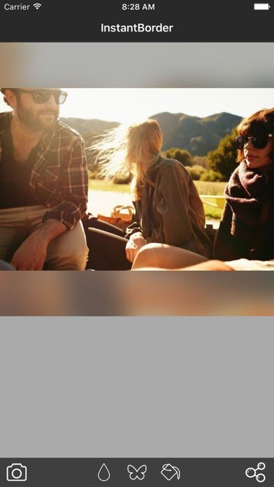 Emulate iPhone app Instant Border for Instagram to make no crop photo using MyAndroid