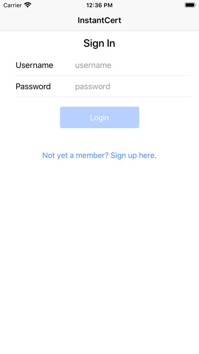 Emulate iPhone app InstantCert CLEP using MyAndroid