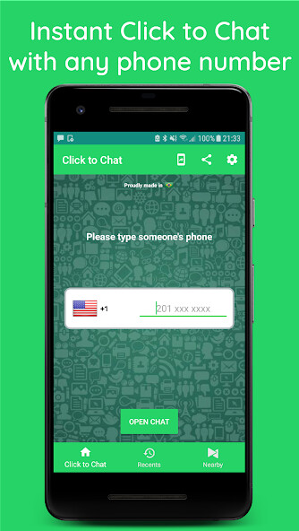 Run android online APK Instant Click To Chat from MyAndroid or emulate Instant Click To Chat using MyAndroid