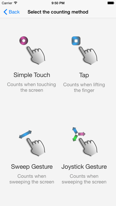 Emulate iPhone app Instant Counter using MyAndroid