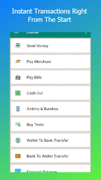 Run android online APK Instant Ecocash from MyAndroid or emulate Instant Ecocash using MyAndroid