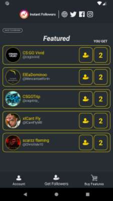 Emulate Android APK Instant Followers Emulate Android APK Instant Followers