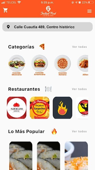 Run android online APK Instant Food from MyAndroid or emulate Instant Food using MyAndroid