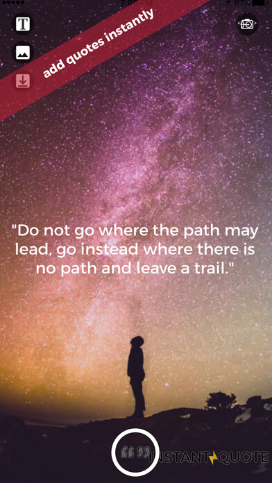 Emulate iPhone app Instant Quote - Add the best quotes to your pictures instantly using MyAndroid Emulate iPhone app Instant Quote - Add the best quotes to your pictures instantly using MyAndroid