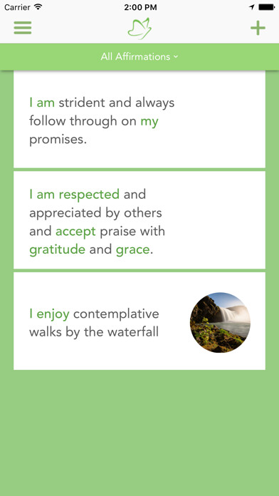 Emulate iPhone app Instar Affirmation Writer using MyAndroid Emulate iPhone app Instar Affirmation Writer using MyAndroid